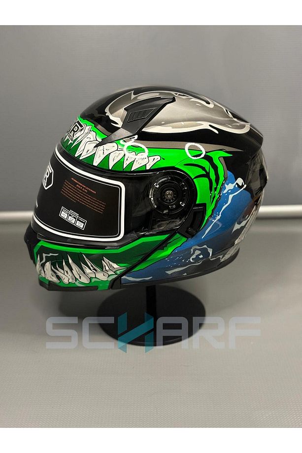 HELMETS JK-908  Güneş Vizörlü Çene Açılır Kask - 4