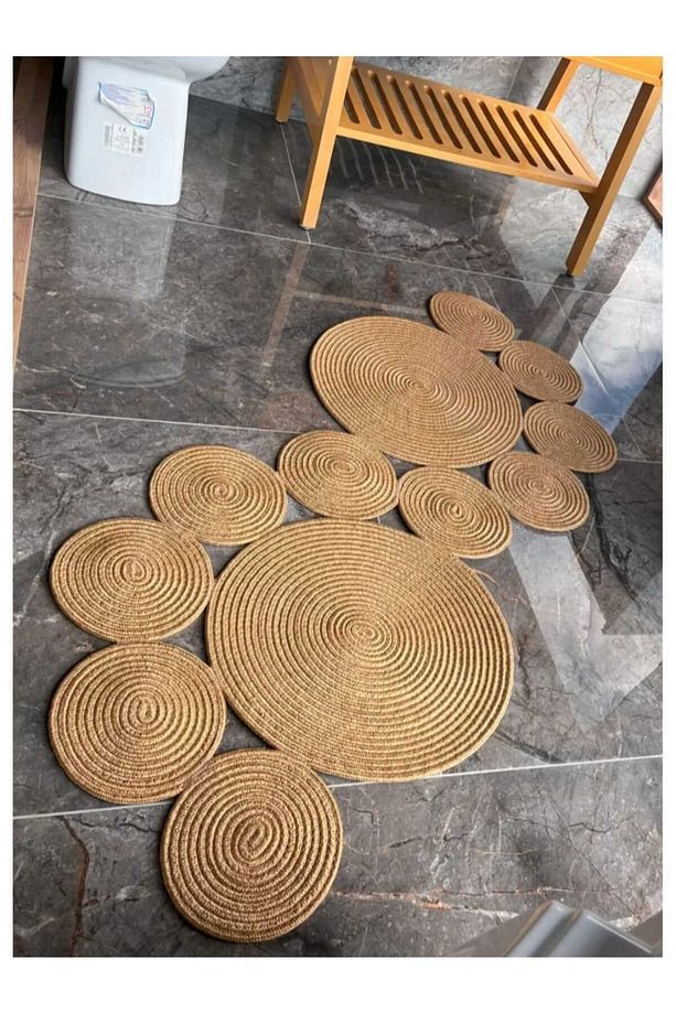 Modern, Hasır / Jüt. Desenli, Dekoratif, Kilim, Salon,mutfak Halısı. Balkon Çeyizlik, Hediyelik… - 2