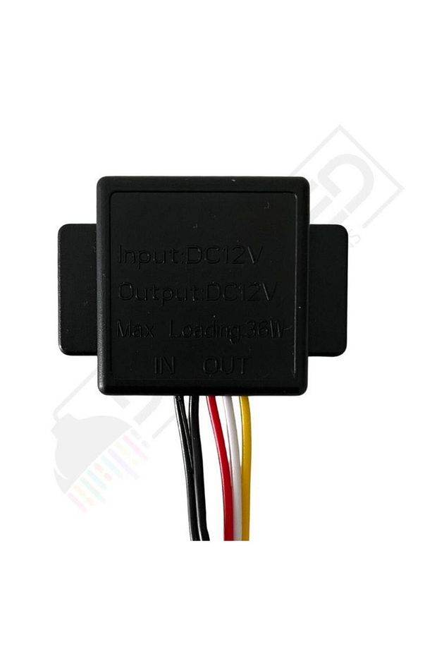 12 Volt 3 Amper Çift Çıkışlı Dokunmatik (TOUCH) Ayna Arkası Sensör Siyah Ayna Lambası Banyo Aynası M - 3