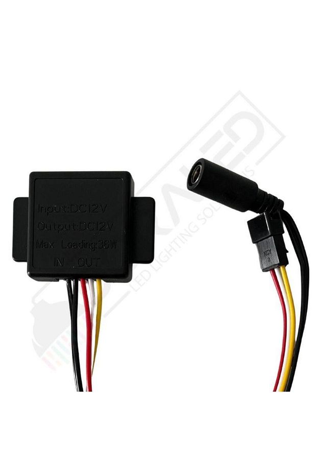 12 Volt 3 Amper Çift Çıkışlı Dokunmatik (TOUCH) Ayna Arkası Sensör Siyah Ayna Lambası Banyo Aynası M - 1