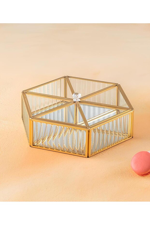 Altıgen Cam Sunumluk - 1