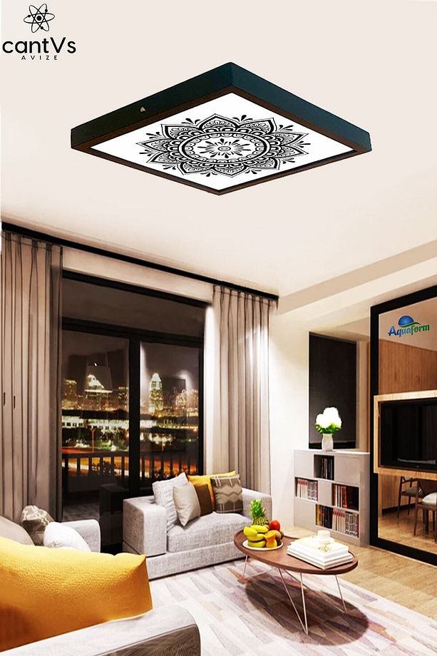 Ahşap Çerçeveli Led Panel Sıva Üstü 6500k 60x60 - 4