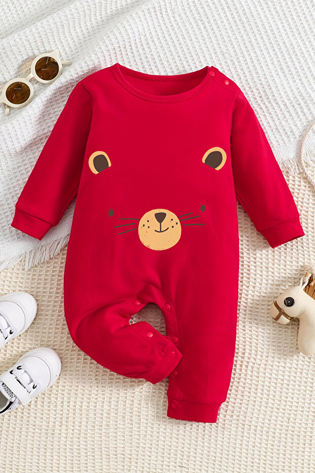 Sevimli Dost Baskılı Cool Bebek Tulumu 22018 - 1