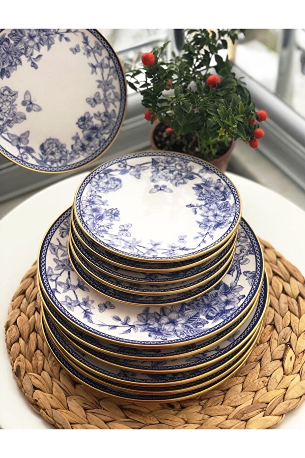 Spring Time 12 Parça Pasta Takımı - 1