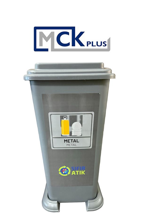 70 Litre Plastik Lüx Geri Dönüşüm Kutusu Geri Dönüşüm Kovası / Sıfır Atık Kutusu A Kalite - 1