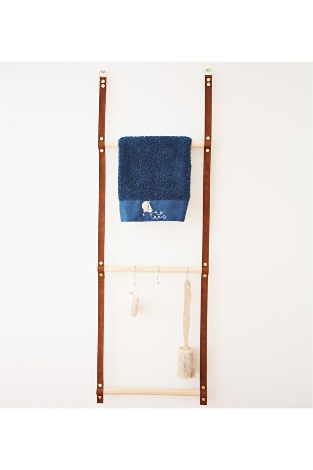 Banyo Mutfak Havlupan Havluluk Petek Duvar Ve Kapı Asacağı Deri Banyo Ayaklı El Havluluğu Askısı - 3