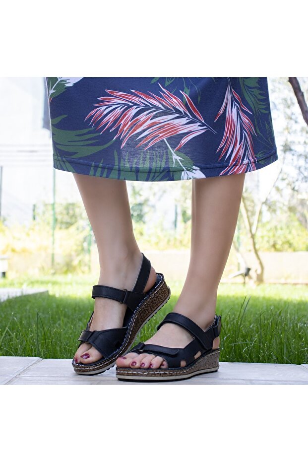Orthopedic Leather Women's Sandals 11354