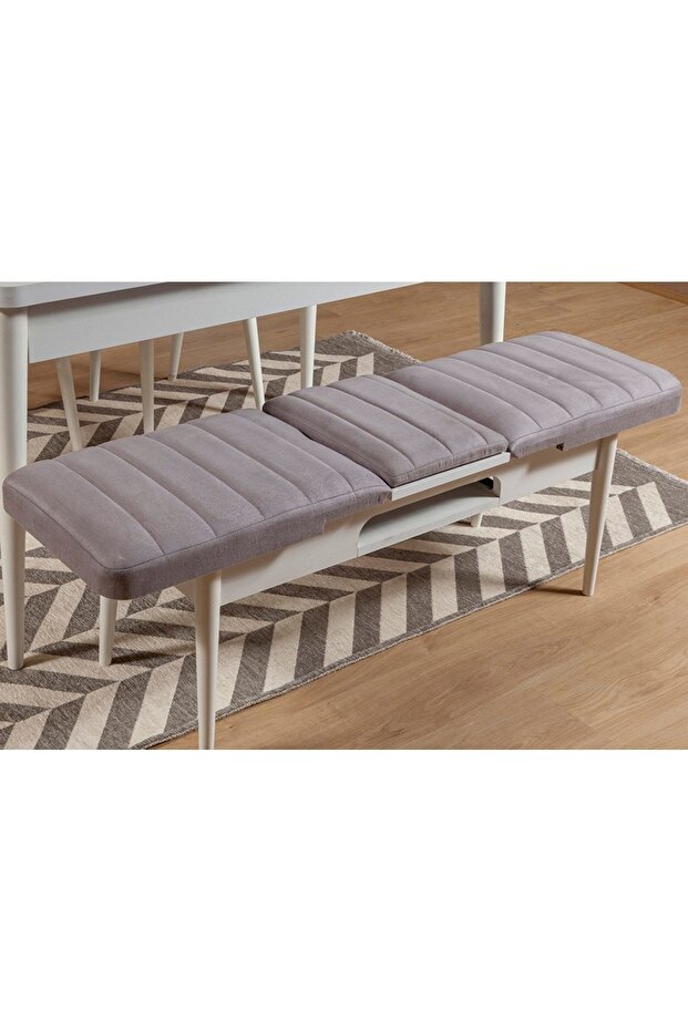 Sembol Bench Beyaz Soho Gri - 1