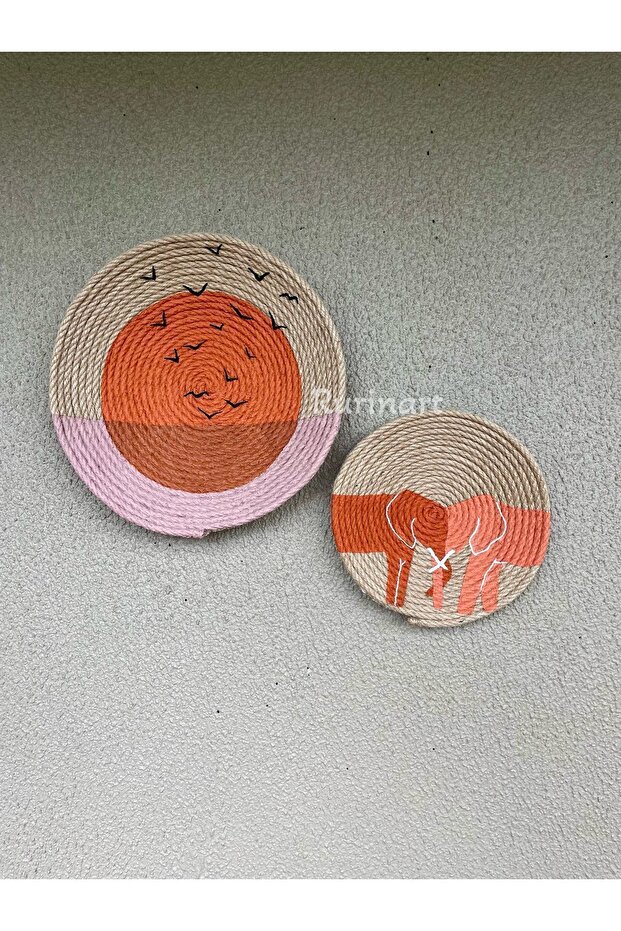 El yapımı fil güneş tasarım bohem hasır tabak/Afrikan tabak/duvar süs dekor - 1