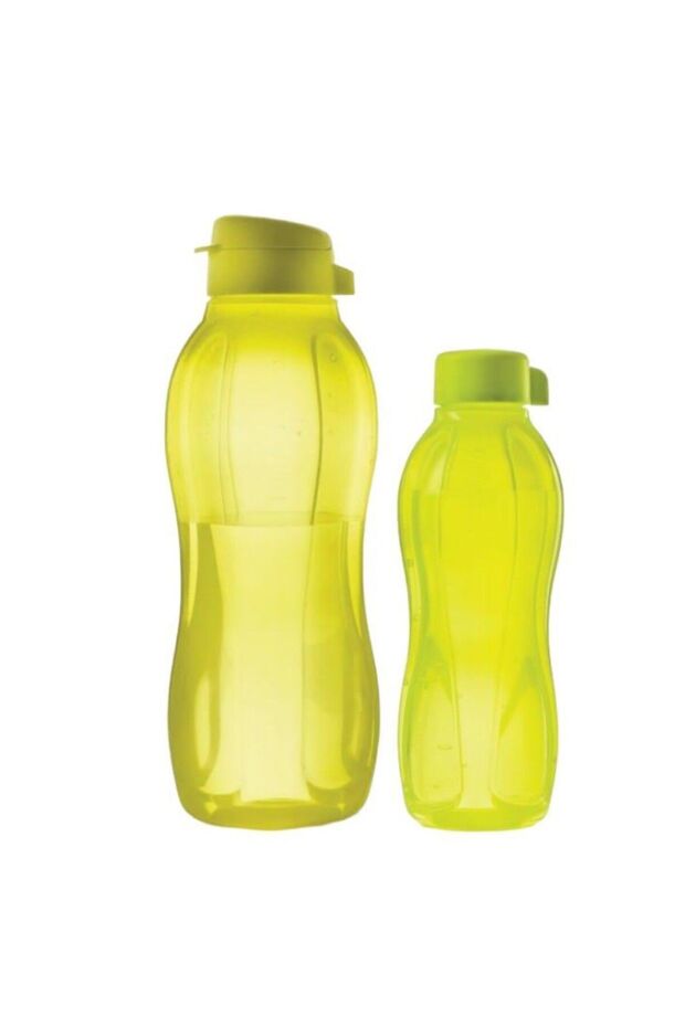 Eco Şişe Sarı Vidalı kapak 750ml ve Kolay Kapak 1.5 lt Matara Suluk 2 li set - 1