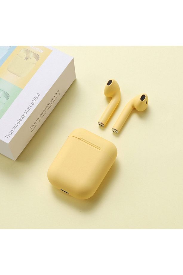 2. Nesil I12 Pro Sarı Bluetooth Tüm Telefonlara  2022versiyon I12 Tws - 1