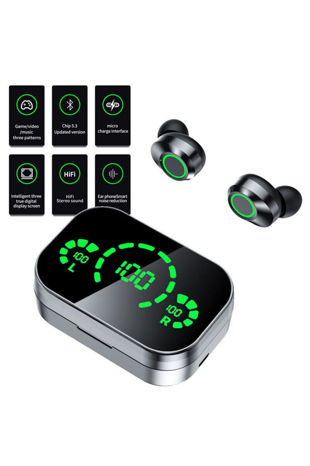 Premium YD3 Powerbank Kutulu Dijital Göstergeli Bluetooth Kulaklık - 1