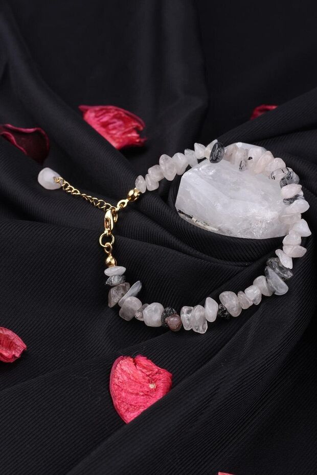Natural Routine Quartz Stone Women's Bracelet