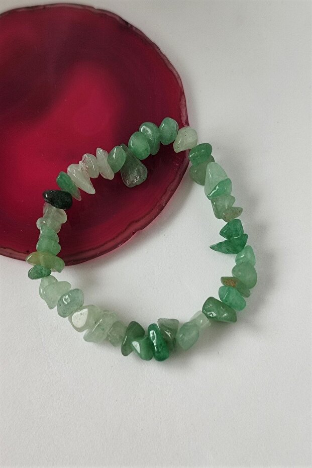 Certified Aventurine Cracked Natural Stone Bracelet