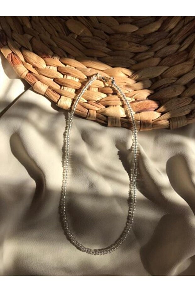 Women's Transparent Color Bead Necklace