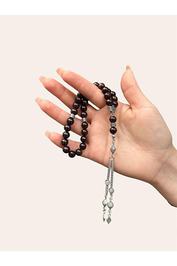 مسبحة من الحجر الطبيعي مقاس 8 مم