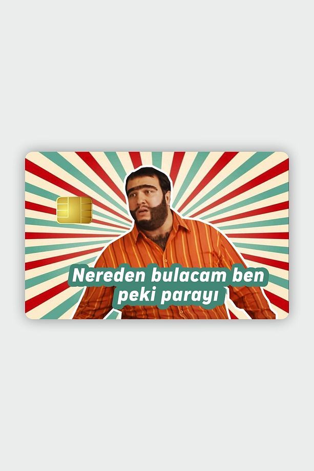 Recep Ivedik Nereden Bulacam Parayı Kart Kaplama Stickeri Papara, Tosla, Kredi Kartı Için Uyumlu - 1