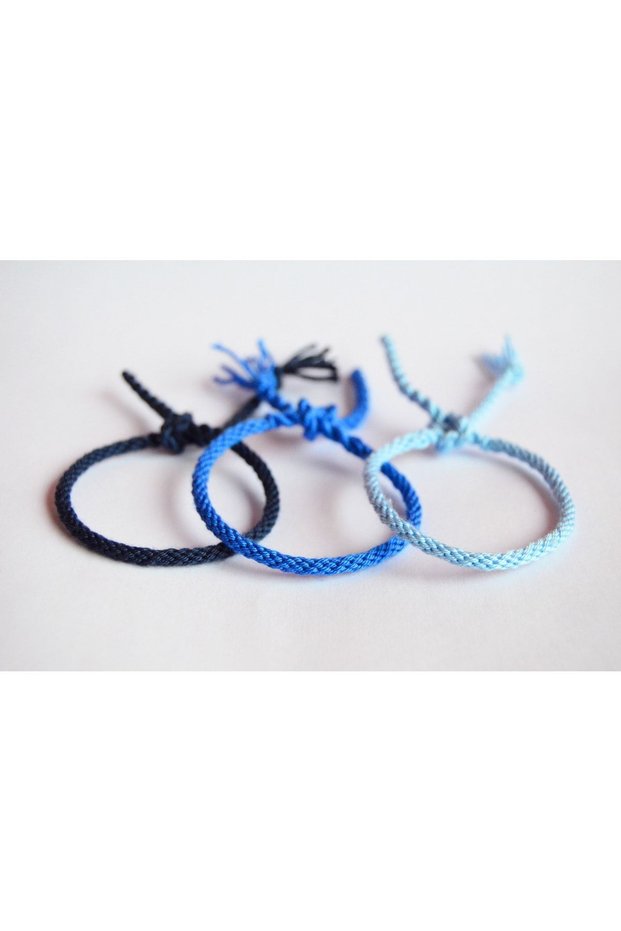 Triple Color Friendship Bracelet - Handmade, Adjustable, Colorfast Thread, 100% Handmade, Permanent Colors