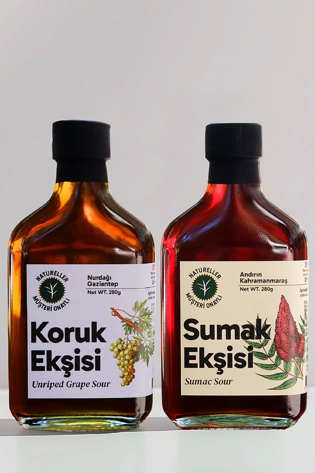 Sumak Ekşisi ve Koruk Ekşisi %100 Saf - Tatlı Ekşi Hasat (2 Adet) 280 gr - 1