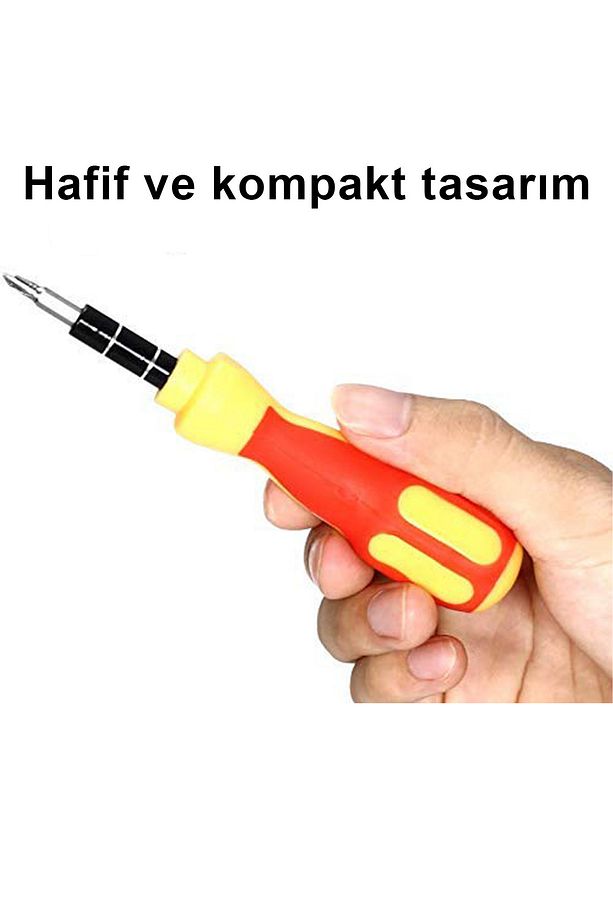 Yumurta Tornavida Seti Bilgisayar Televizyon Cep Telefonu Pratik Tamir Aleti Şarjlı Matkap Pense - 4
