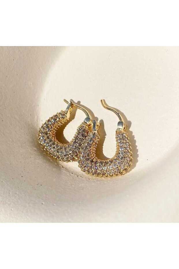 Sepet mini gold küpe - 1