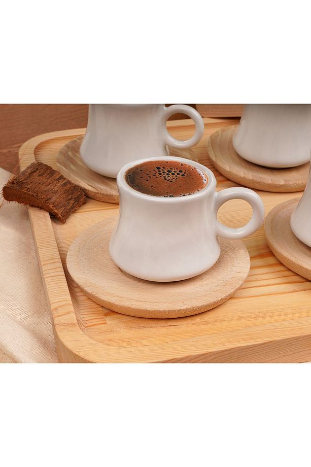 Largi 6 Kişilik Kahve Takımı Bambu - 3