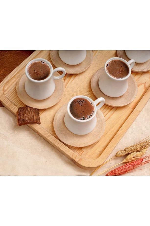 Largi 6 Kişilik Kahve Takımı Bambu - 4