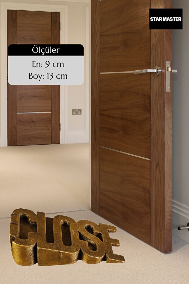Kapı Takozu Kapı Tutacağı Kapı Stoperi Kapı Durdurucu Altın Eskitme Model 1 - 2