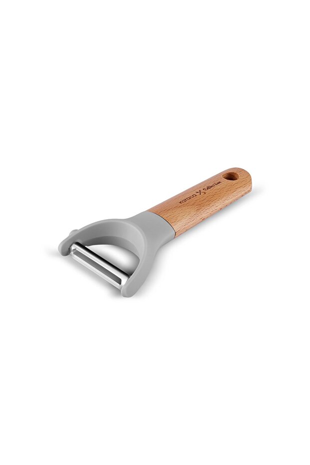 X Refika Wooden Handle Side Peeler 14.3 cm