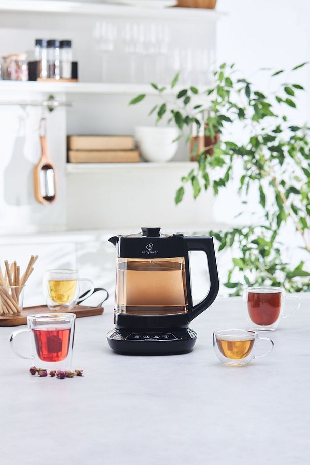 Çaysever 3 in 1 Konuşan Renkli Camlı Çay Makinesi Agate - 3