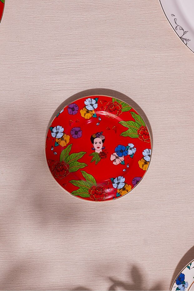 Frida Pasta Tabağı Kırmızı 19 cm - 1