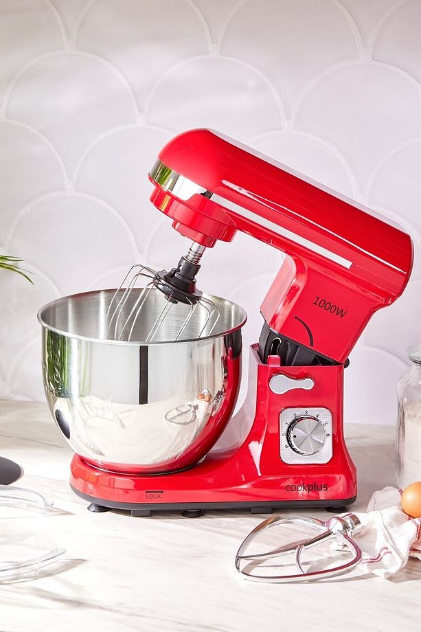 Quick Chef 1001 Stand Mikser Red Mutfak Şefi 1000W 5 Lt - 1