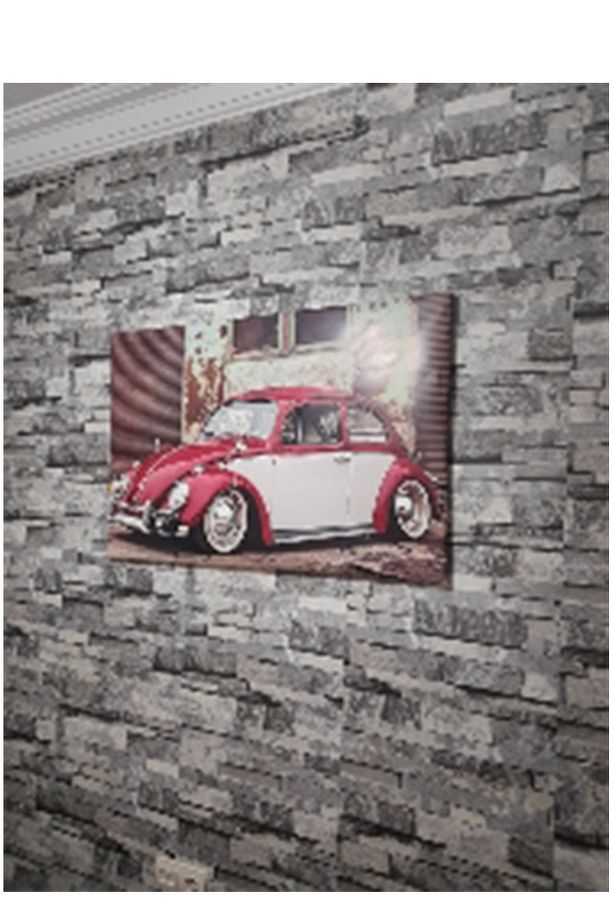 3d Tuğla Duvar Desenli Kendinden Yapışkanlı Folyo Kağıt Kaplama 45 Cm X 5 Metre - 4