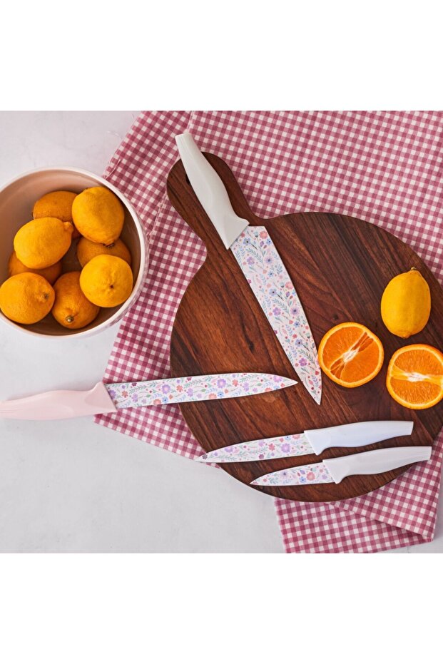 Flowers 4 Parça Bıçak Seti - 1