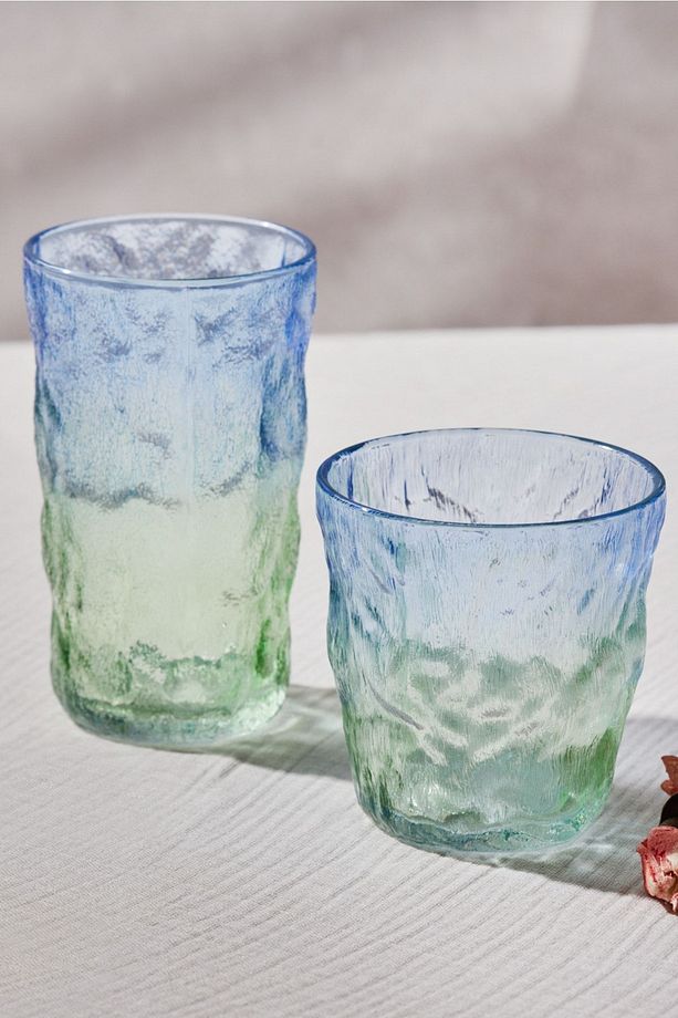 Glacier Tekli Su Bardağı Mavi Yeşil 287 ml - 4
