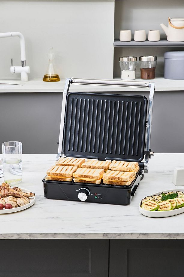 X Inox 2000w Izgara Ve Tost Makinesi 4 Dilim - 5