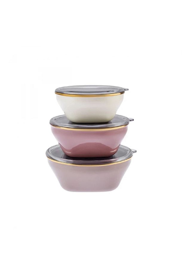 Fancy Sakla/ısıt Soft 3'lü Emaye Saklama Kabı Seti - 1