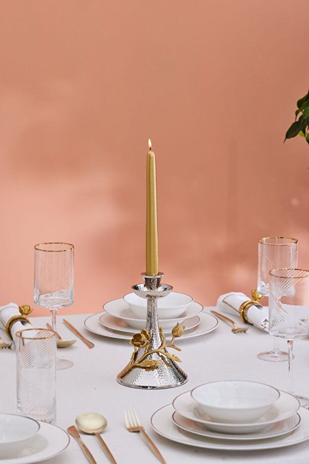 Tulip Şamdan 18 Cm - 1