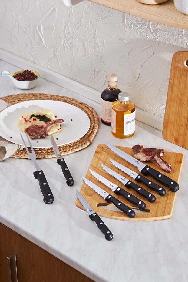 Tong 8 Parça Steak Bıçağı - 1
