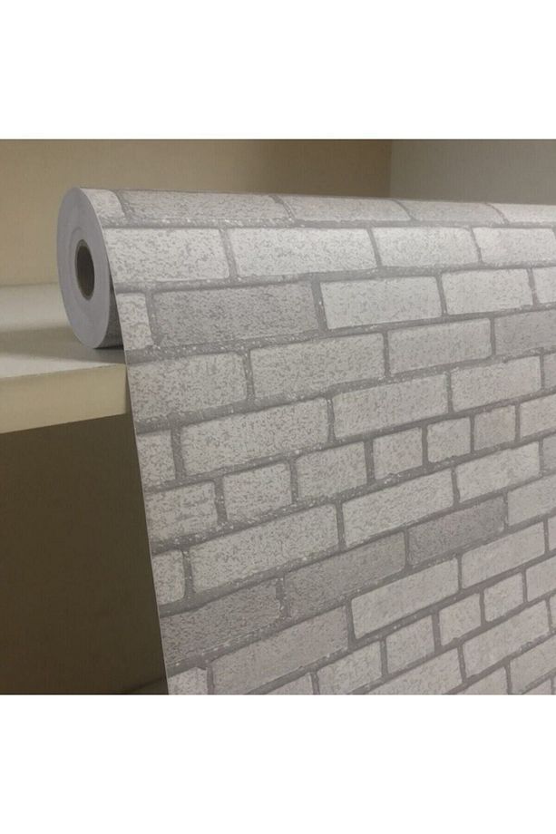 Kendinden Yapışkanlı Duvar Kaplama Tuğla Desenli Folyo Kağıt 45 Cm X 5 Metre - 1