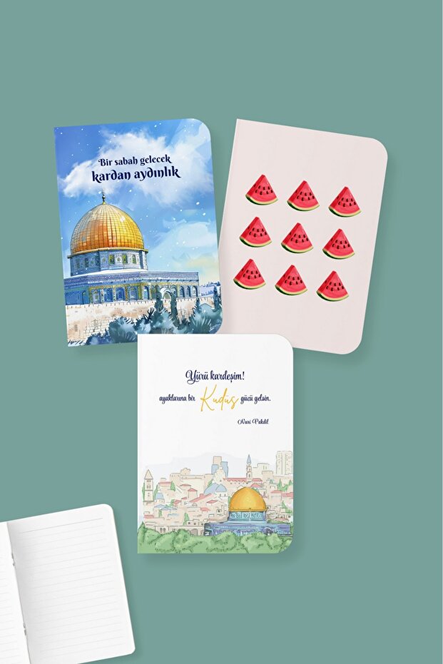 سلسلة دفاتر ملاحظات صغيرة مبطنة بقوة القدس مقاس A6
