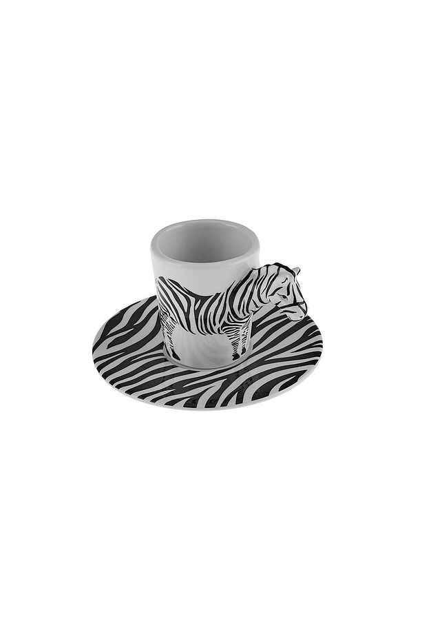 Zebra 2 Kişilik Kahve Fincan Takımı 60 ml - 5