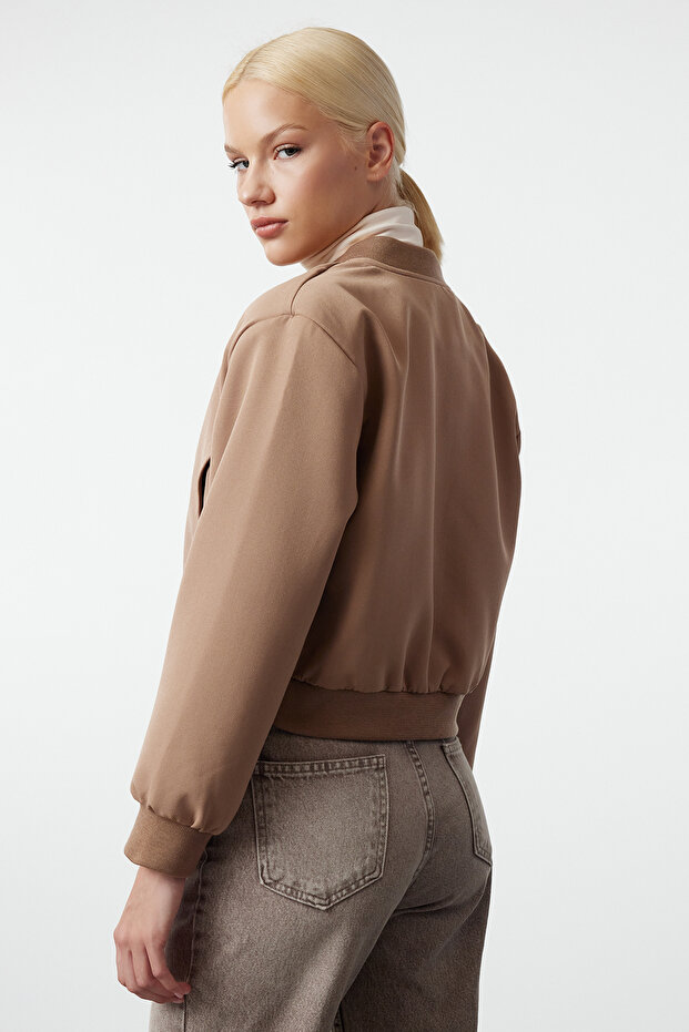 Vizon Crop İnce Bomber Mont TWOSS24MO00032 - 3