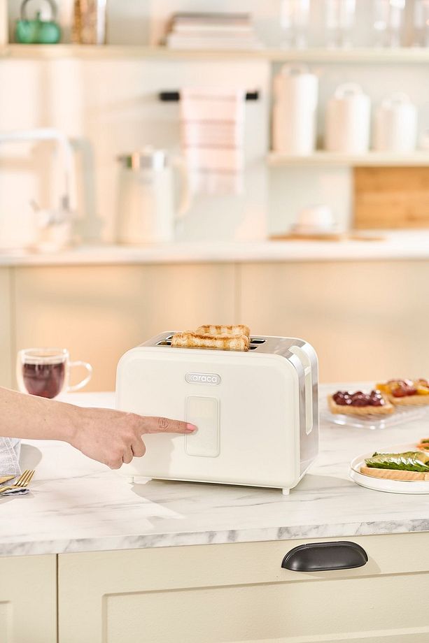 Multicrust Retro Ekmek Kızartma Makinesi Cream - 2