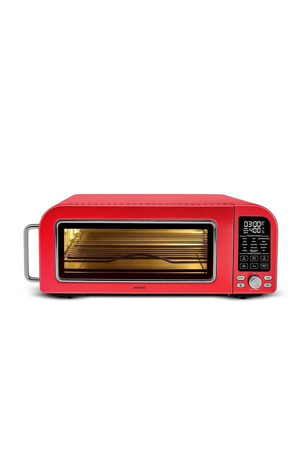 Multicrust Artisan Retro Pizza Makinesi ve Airfryer Metallic Red - 5
