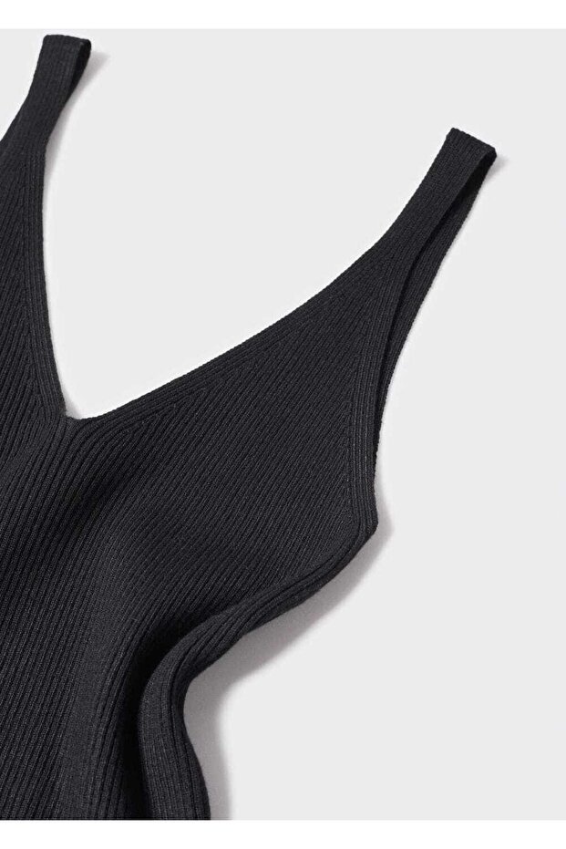 V Yaka Triko Bluz - 8