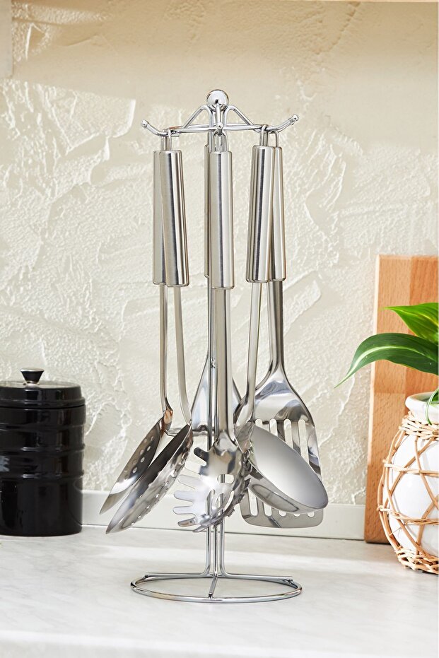 Apricot Chef - 7 Piece Serving Set with Stand - 1