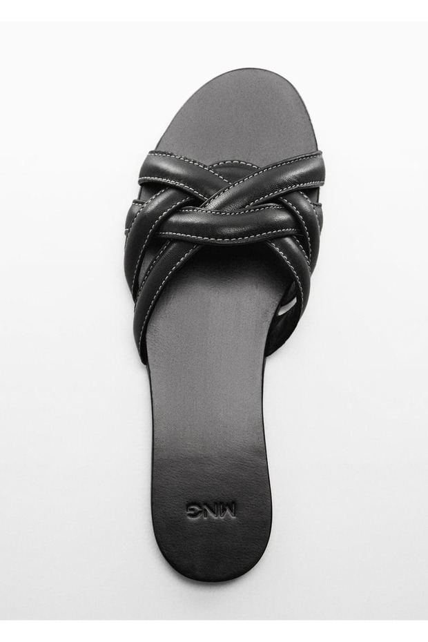 Deri bantlı sandalet - 5