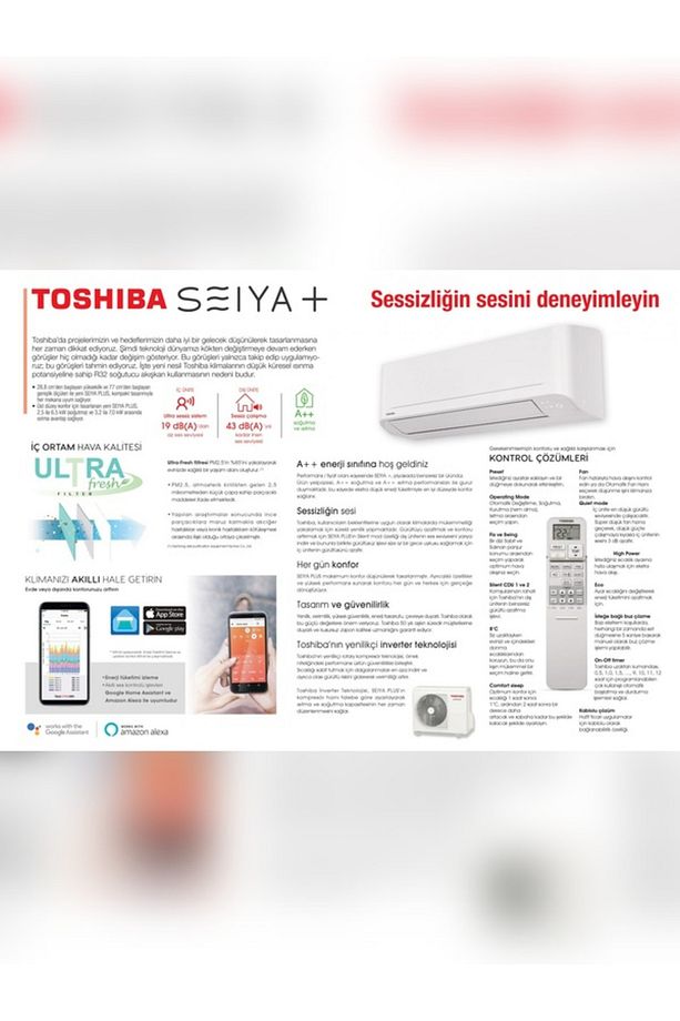 Seiya Plus 12.000 BTU/h DC Inverter Duvar Tipi A++ Klima - 5