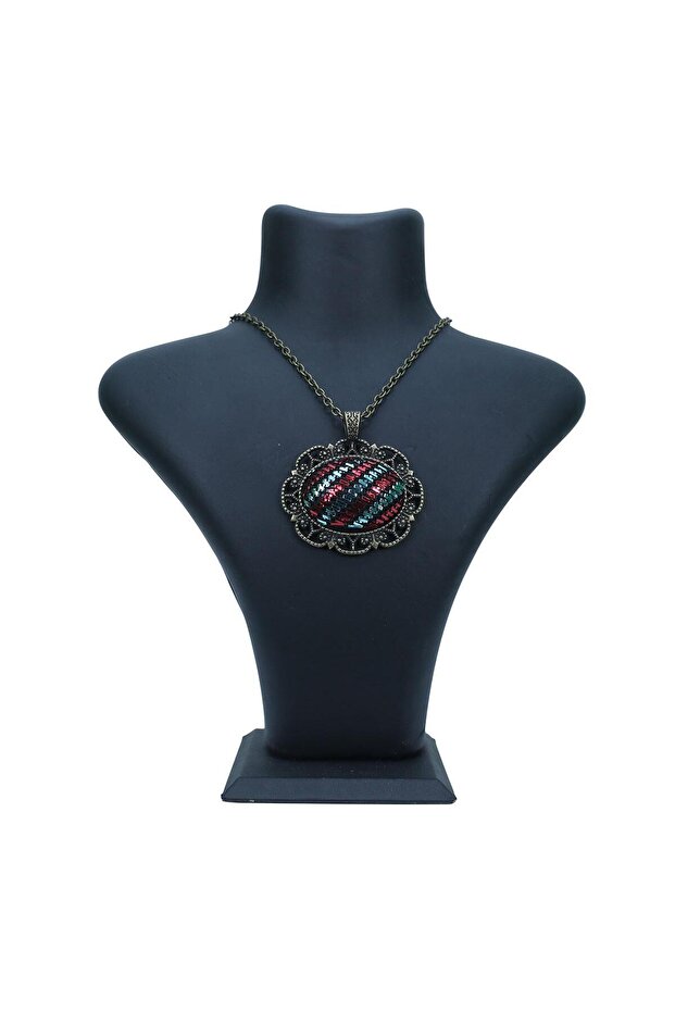 El Işçiliği Tel Kırma Kolye - 5798 - 1